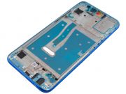 Carcasa frontal / central con marco azul fantasma para Huawei Honor 20 Lite, Honor 10i